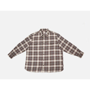 Levi's Men's Classic Worker Relaxed Fit Flannel Shirt Pewter Plaid Size XXL 3034